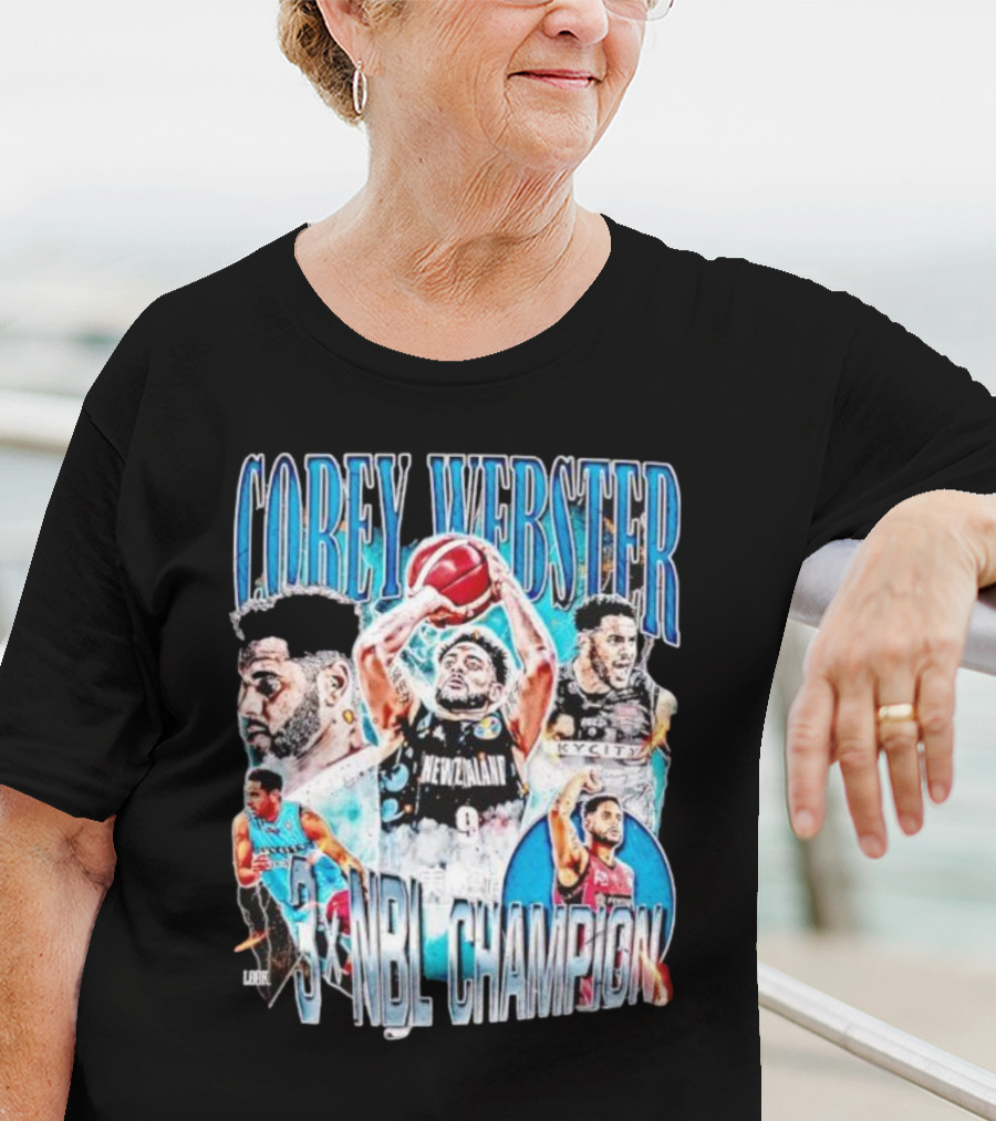 COREY WEBSTER 3X NBL CHAMPION NEW ZEALAND BASKETBALL PLAYER T-Shirt