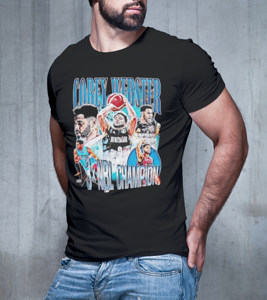 COREY WEBSTER 3X NBL CHAMPION NEW ZEALAND BASKETBALL PLAYER T-Shirt