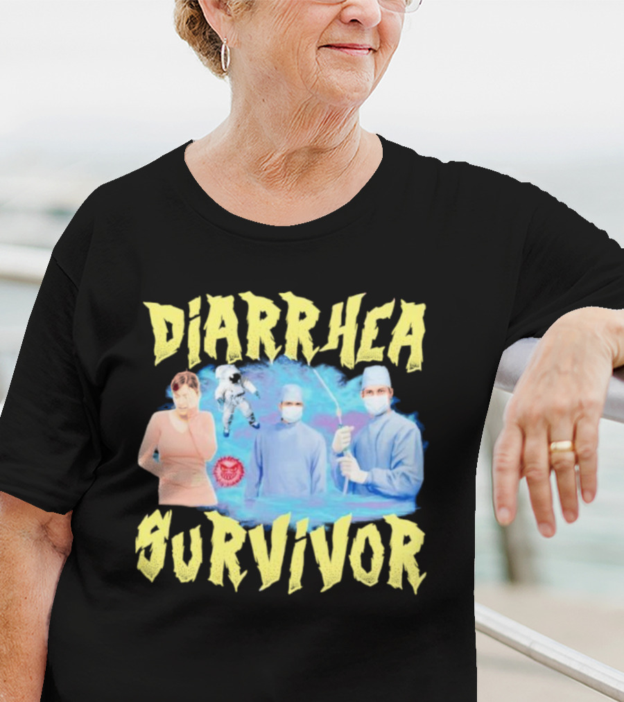 Diarrhea Survivor Funny Medical Humor With Doctors And Patient T-Shirt
