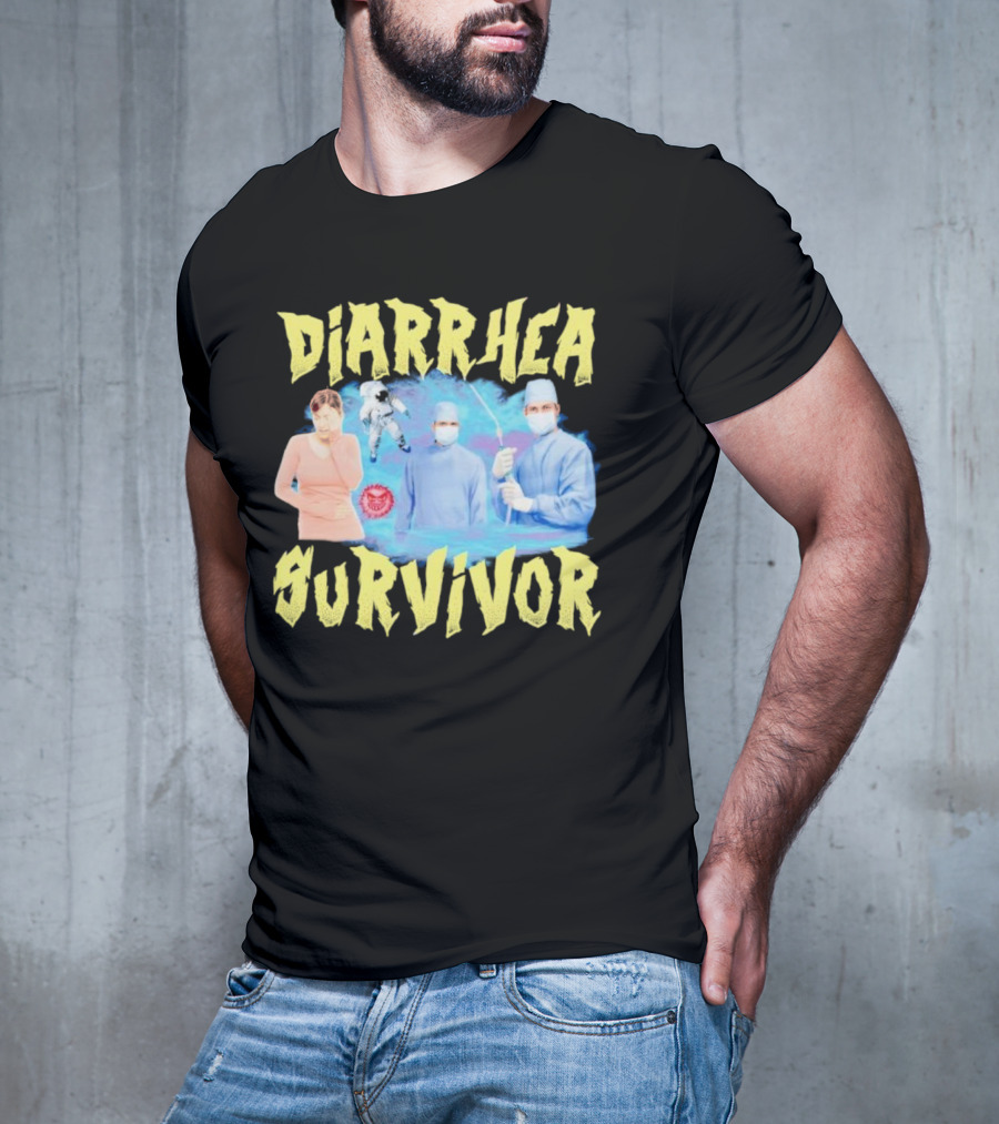 Diarrhea Survivor Funny Medical Humor With Doctors And Patient T-Shirt