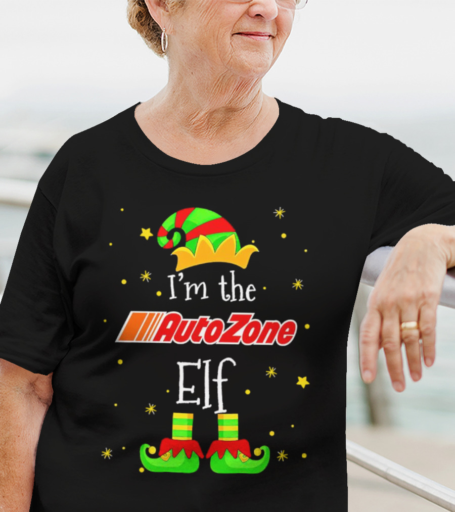 AutoZone Elf Christmas I'm The Holiday Helper T-Shirt