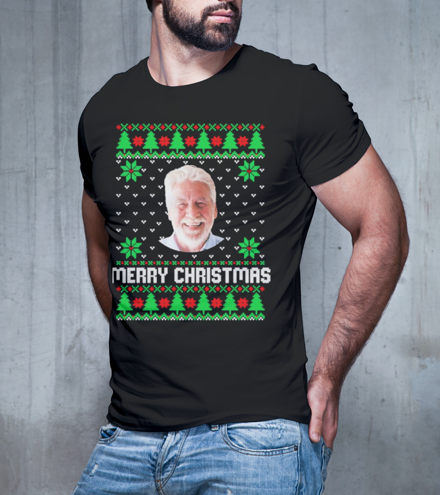 Merry Christmas Personalized Family Photo Face T-Shirt