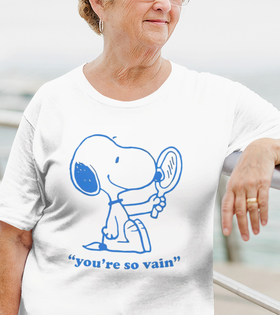 Snoopy You're So Vain Mirror Reflection T-Shirt