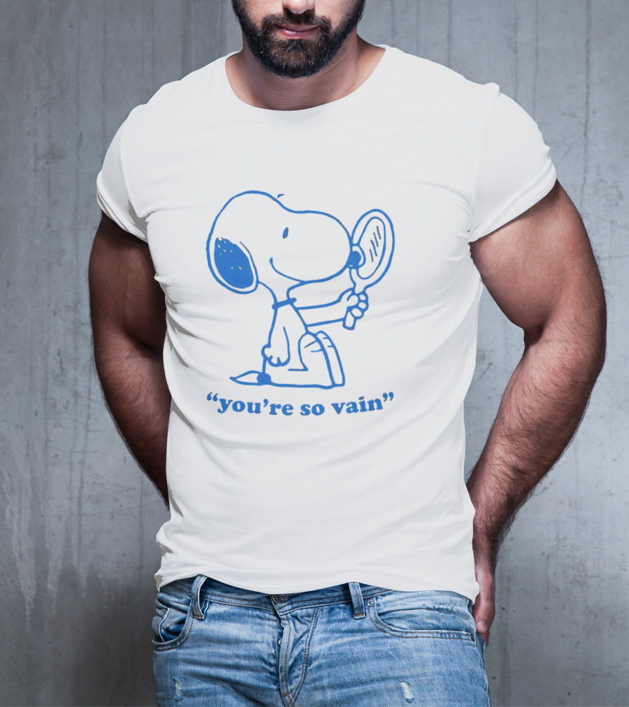 Snoopy You're So Vain Mirror Reflection T-Shirt
