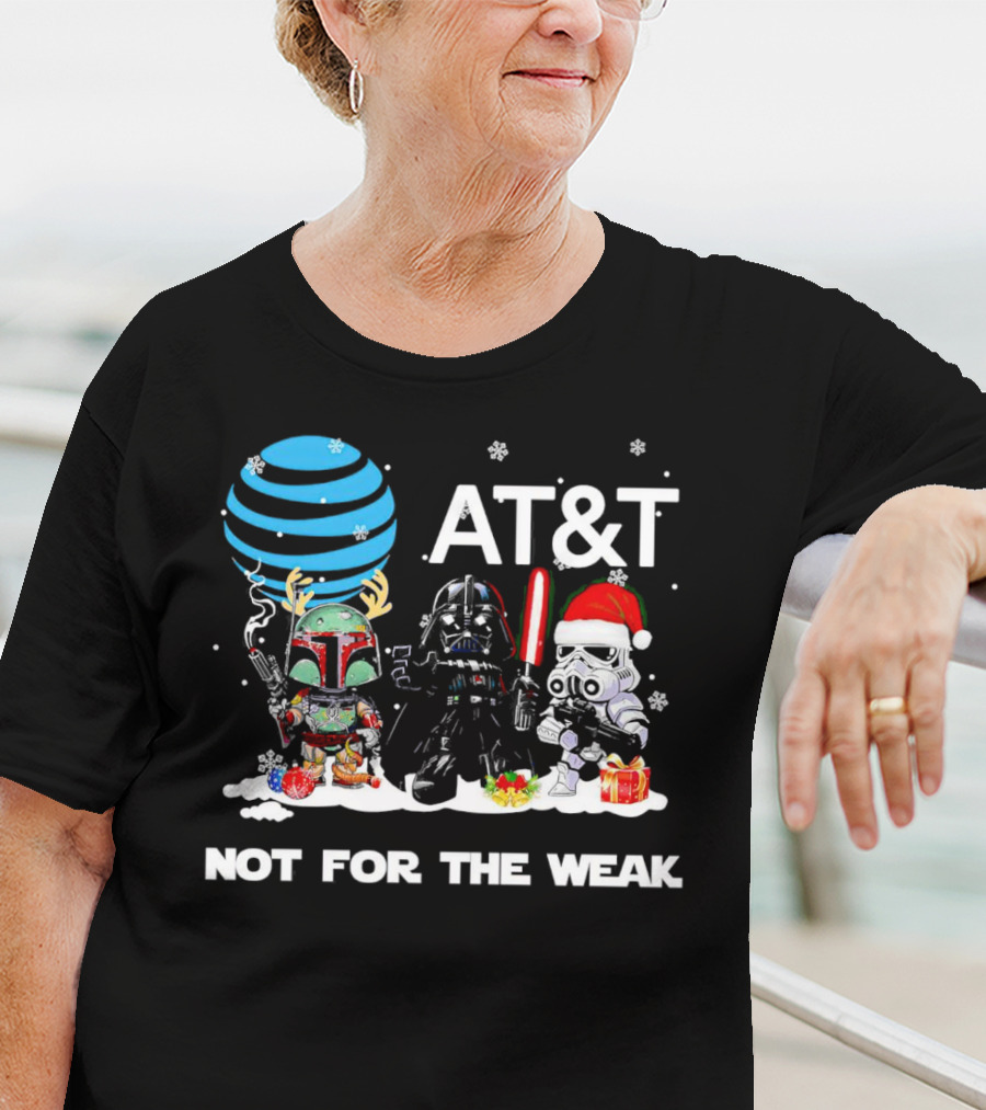 AT&T Star Wars Characters Chibi Not For The Weak Christmas T-Shirt