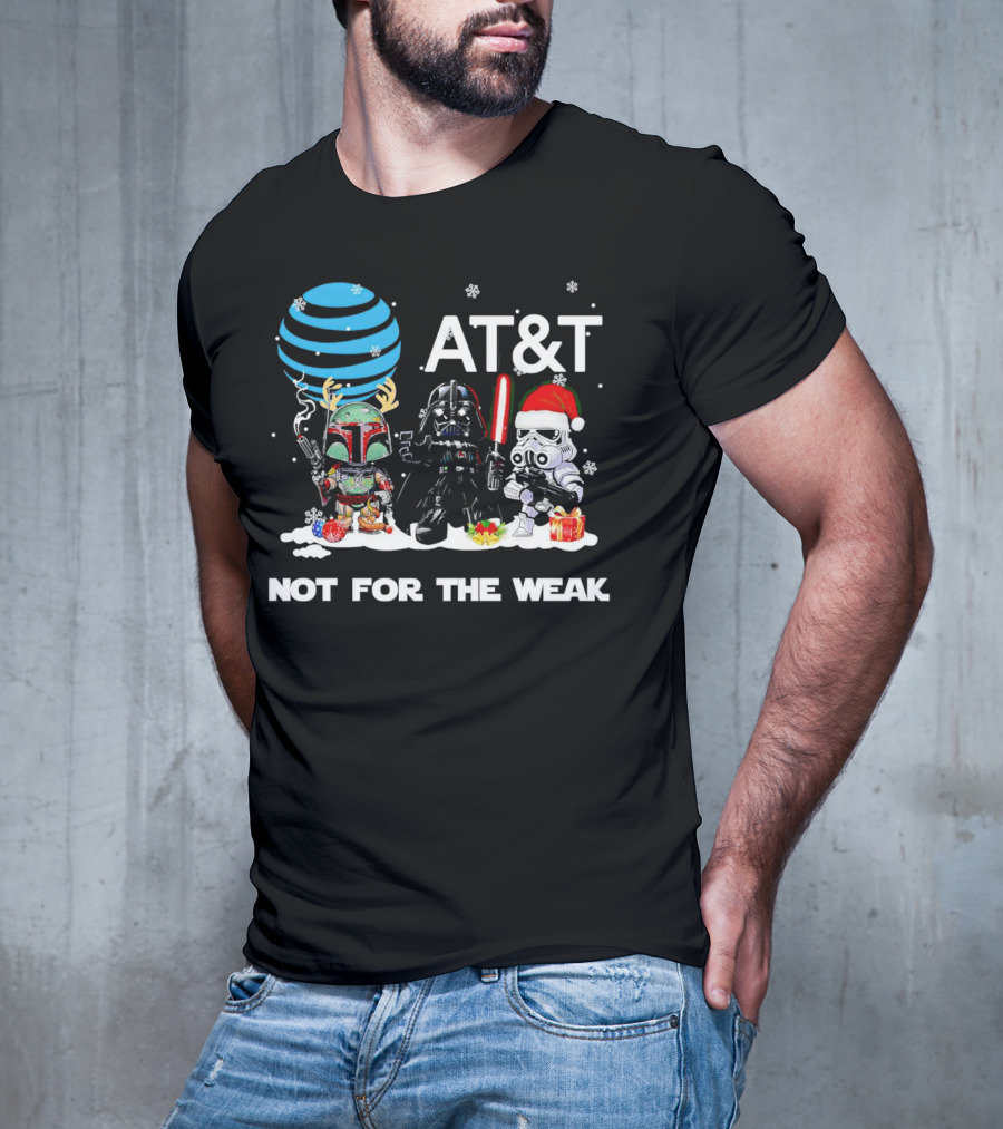 AT&T Star Wars Characters Chibi Not For The Weak Christmas T-Shirt