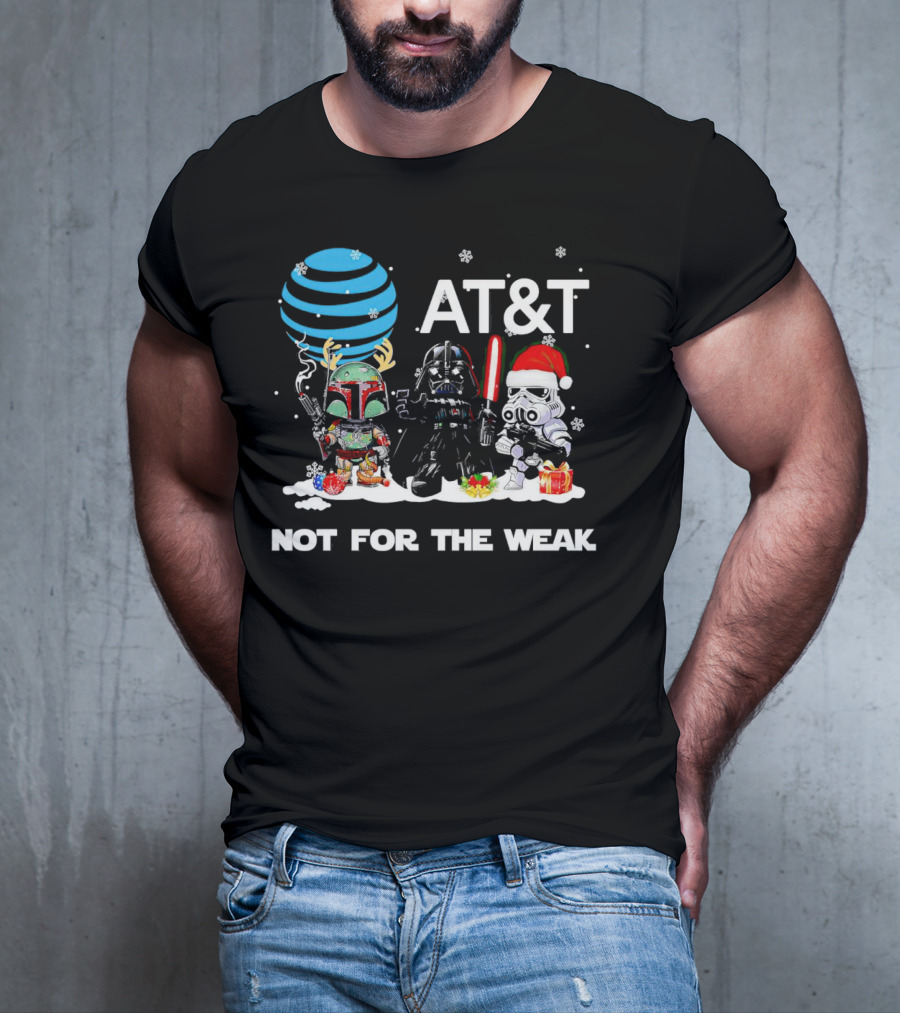 AT&T Star Wars Characters Chibi Not For The Weak Christmas T-Shirt