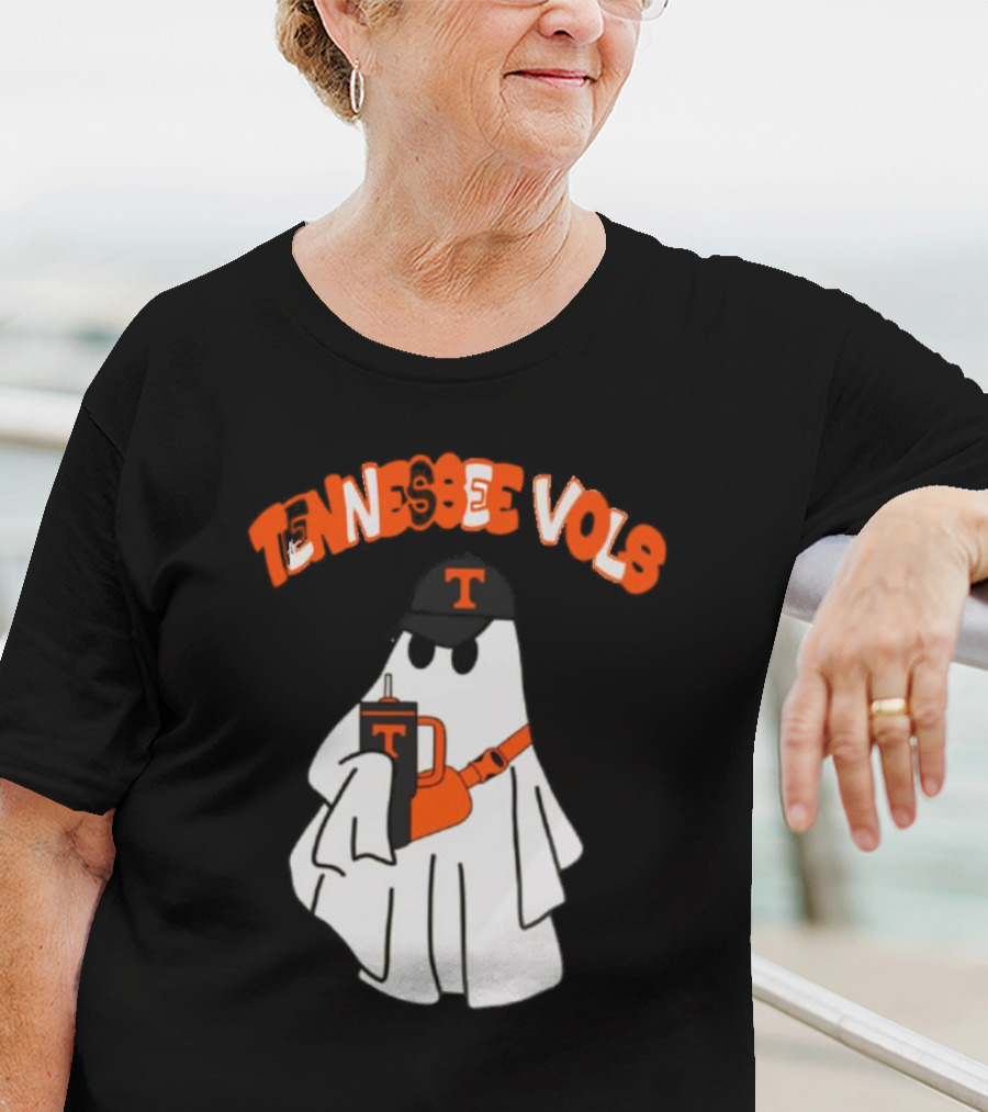 TENNESSEE VOLS GHOST WITH HAT AND DRINK T-Shirt
