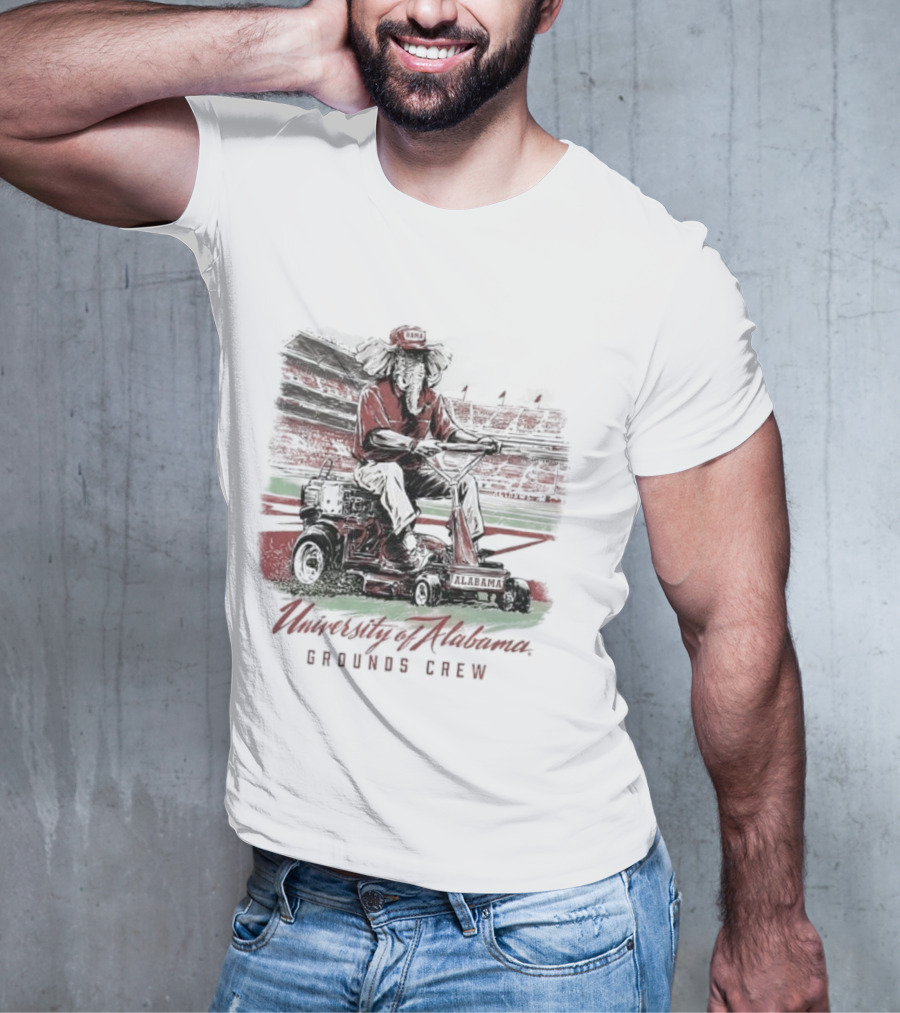 University Of Alabama Grounds Crew Elephant Stadium Mowing T-Shirt