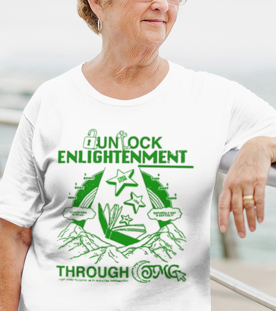 UNLOCK ENLIGHTENMENT THROUGH COSMIC READING LEVEL UP T-Shirt