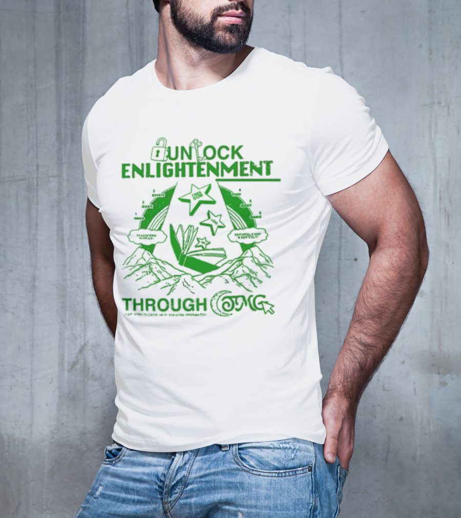 UNLOCK ENLIGHTENMENT THROUGH COSMIC READING LEVEL UP T-Shirt
