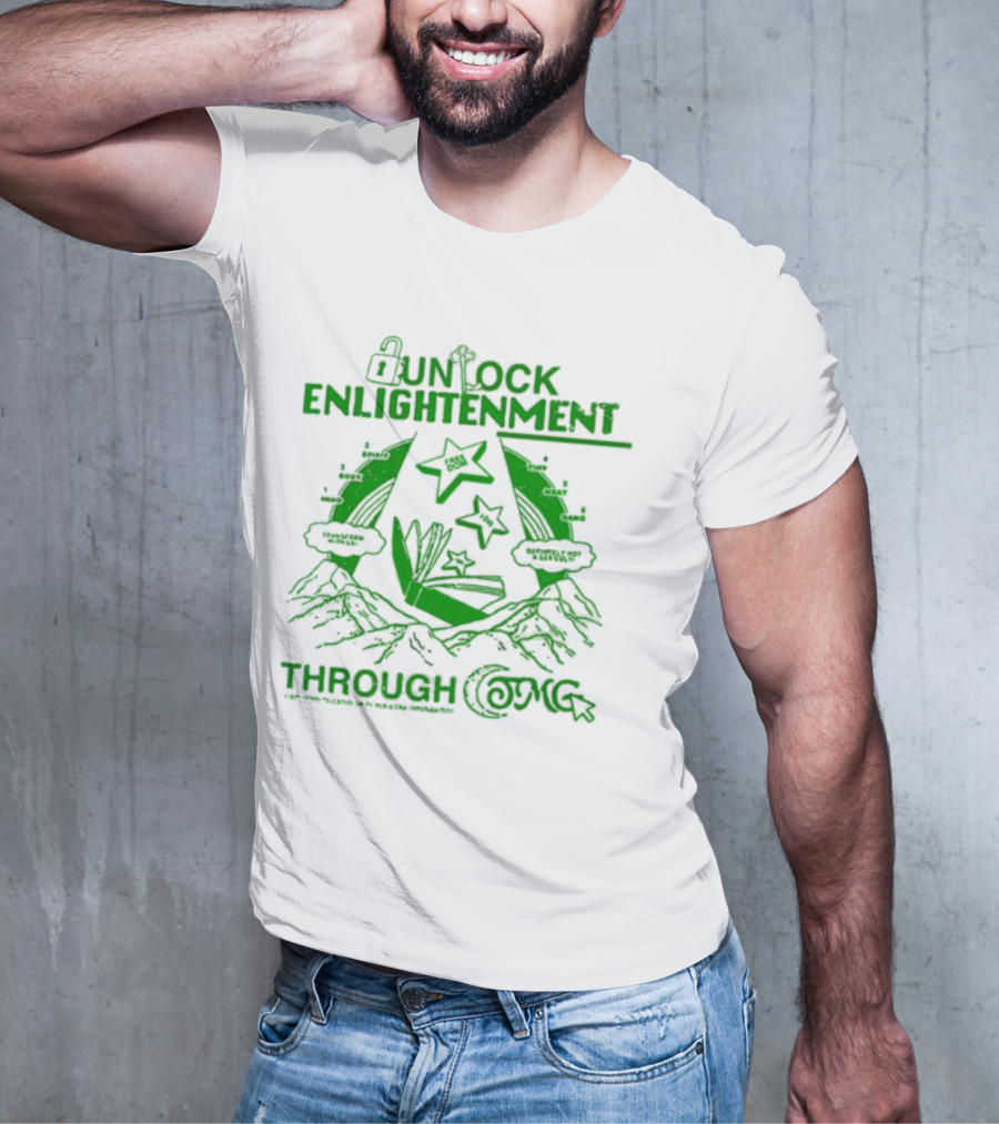 UNLOCK ENLIGHTENMENT THROUGH COSMIC READING LEVEL UP T-Shirt