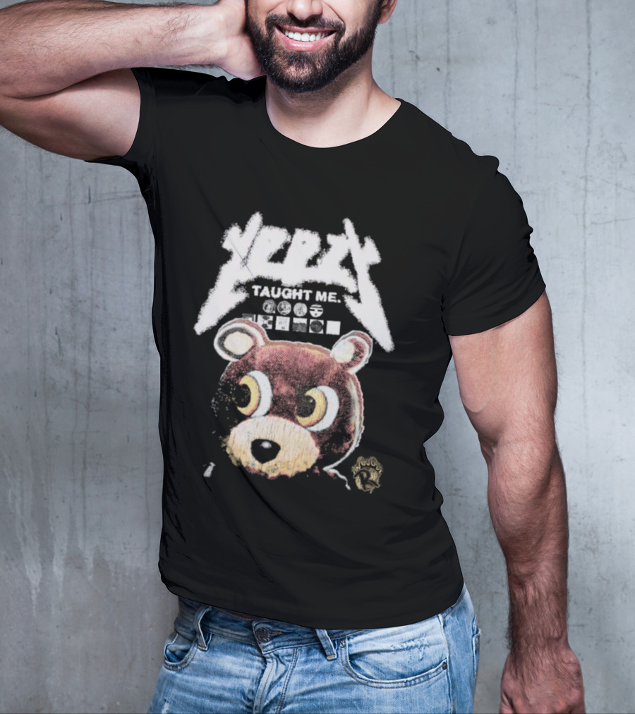 Yeezy Taught Me Graduation Bear Mascot Vintage T-Shirt