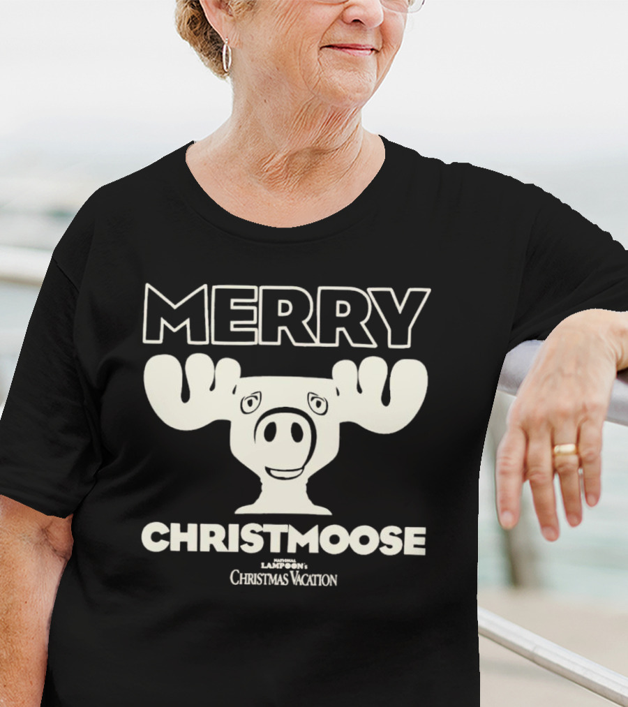 Merry Christmoose National Lampoon's Christmas Vacation Moose T-Shirt