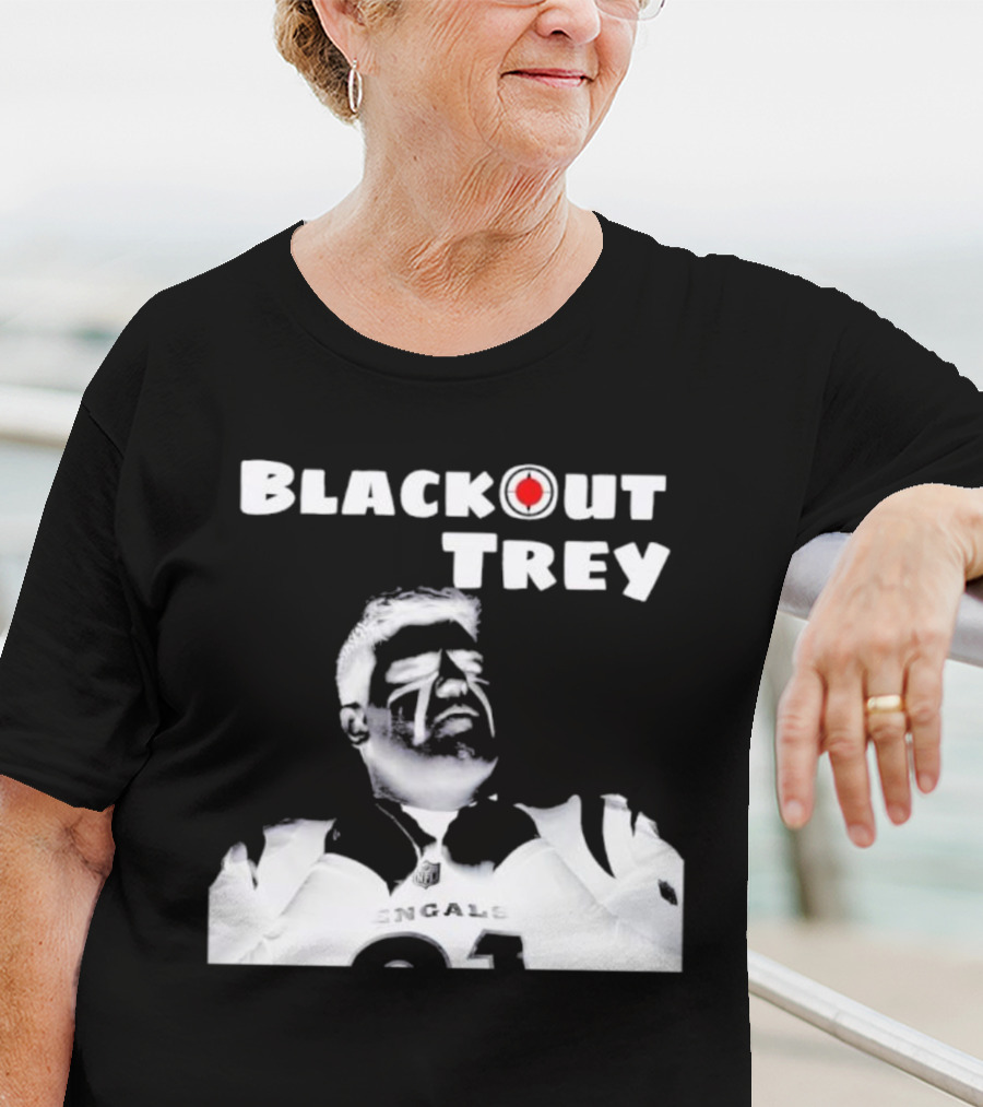 Blackout Trey Cincinnati Bengals 91 T-Shirt