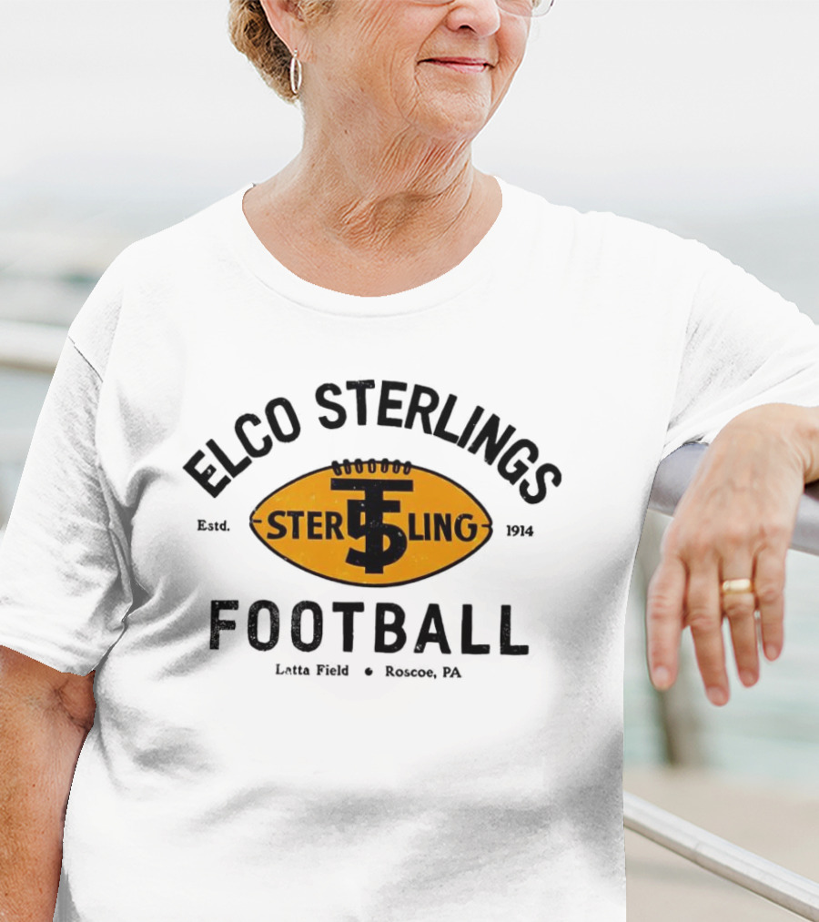 Elco Sterlings Football Latta Field Roscoe PA Est 1914 T-Shirt