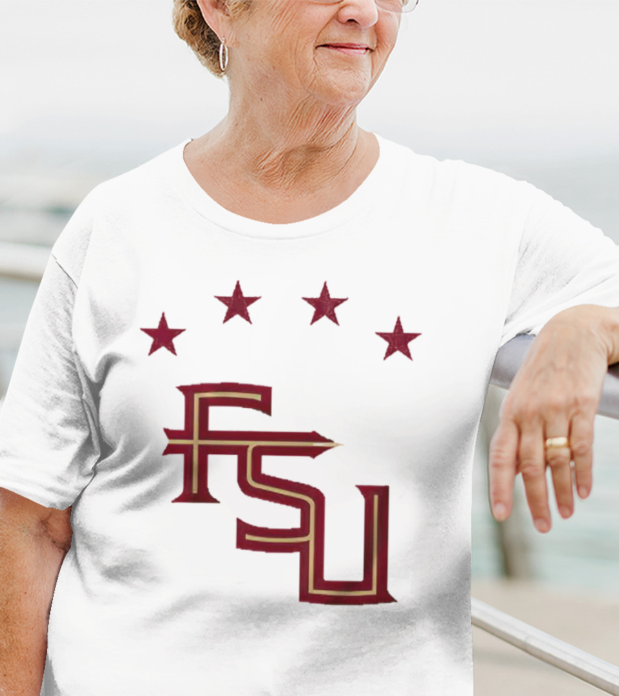 FSU Soccer Four Stars Achievement Recognition T-Shirt