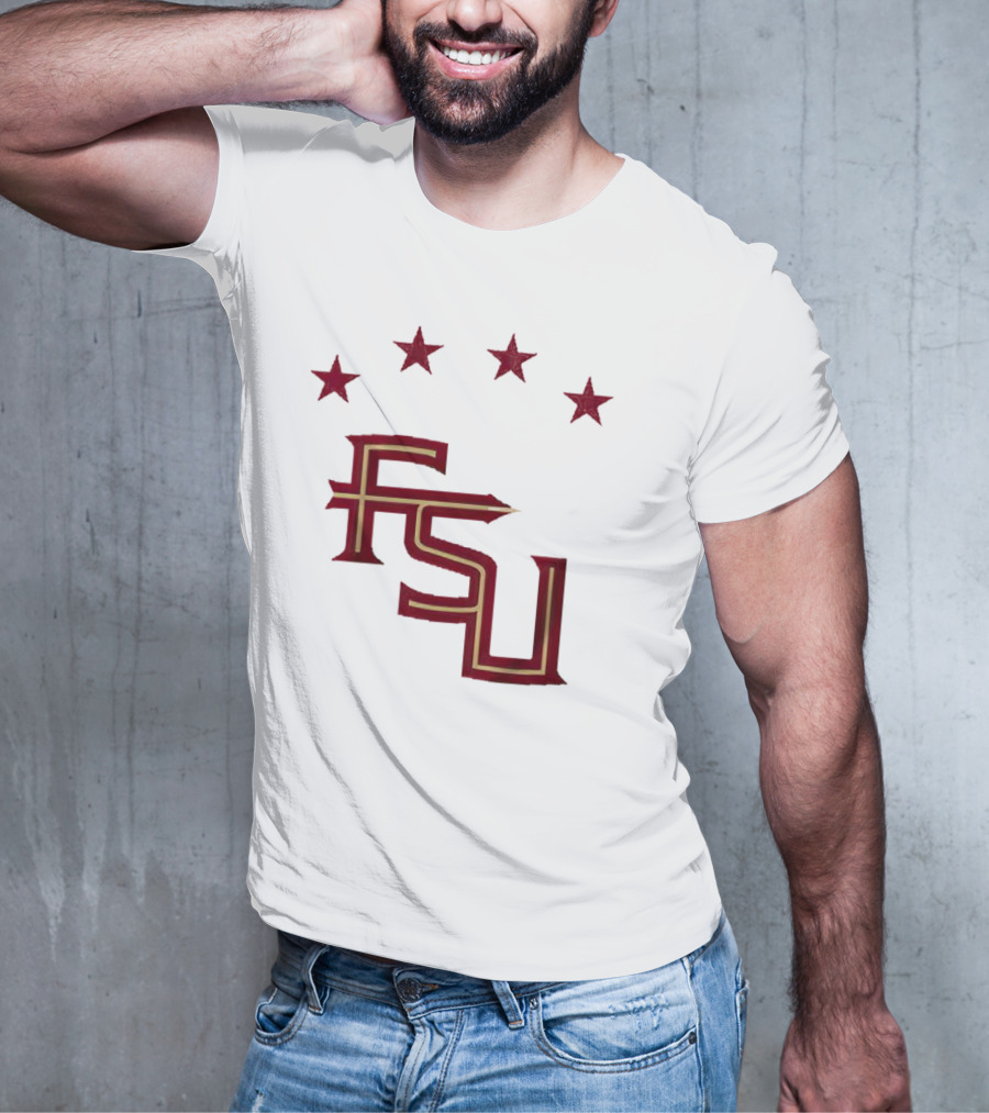 FSU Soccer Four Stars Achievement Recognition T-Shirt