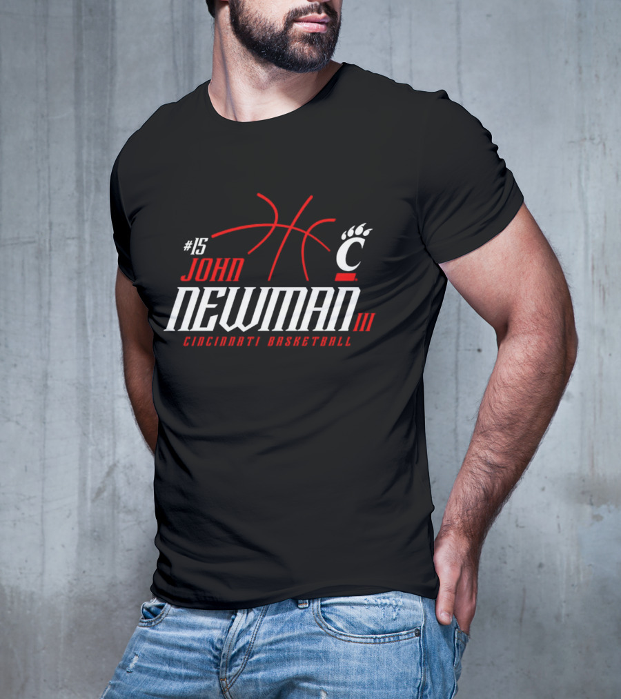 15 John Newman III Cincinnati Basketball T-Shirt