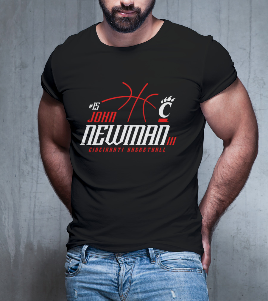 15 John Newman III Cincinnati Basketball T-Shirt