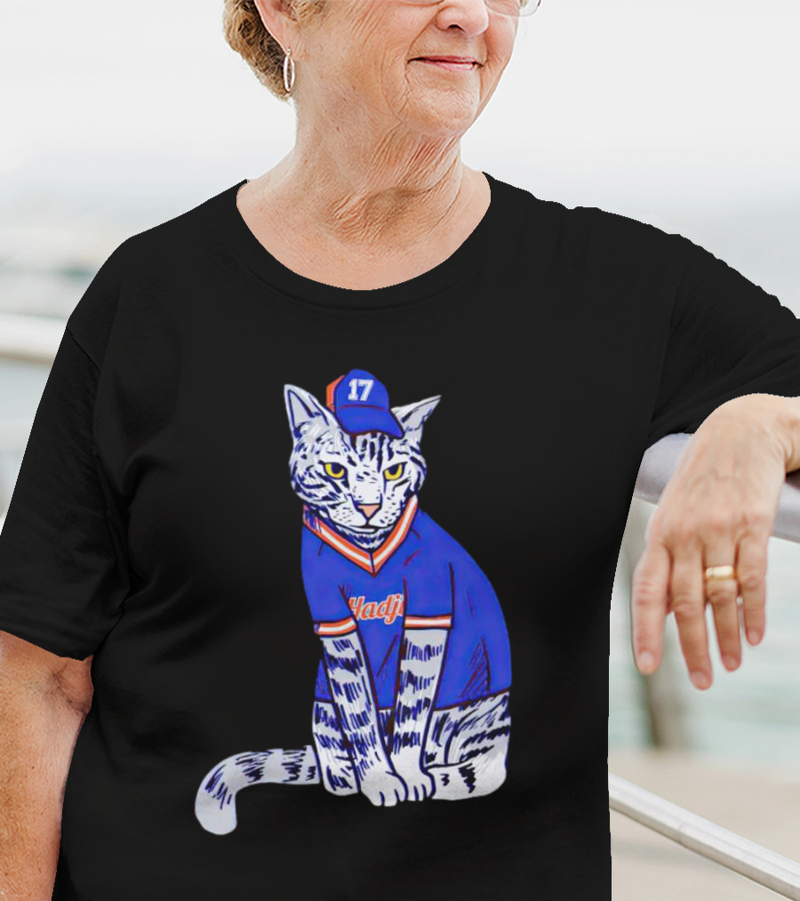 Keith Hernandez Hadji Cat Mets Jersey Number 17 T-Shirt