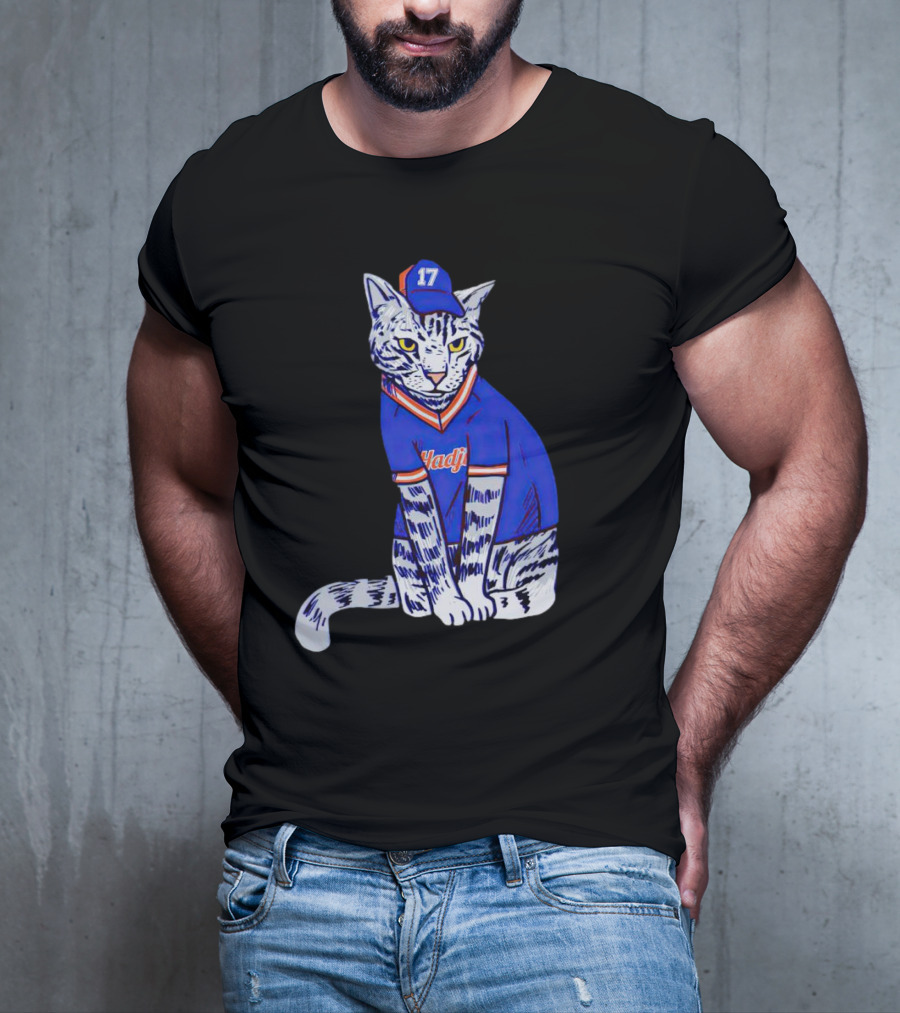 Keith Hernandez Hadji Cat Mets Jersey Number 17 T-Shirt