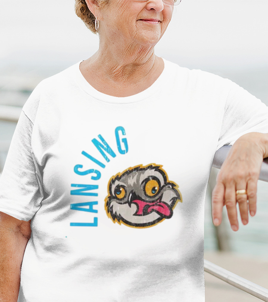 Lansing Baseball Club Owl Mascot T-Shirt