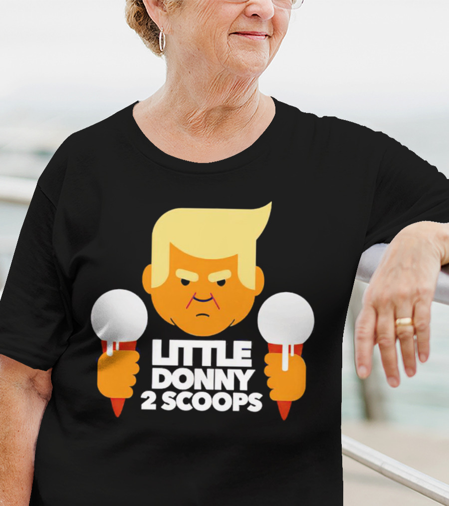 Little Donny 2 Scoops Ice Cream Character T-Shirt