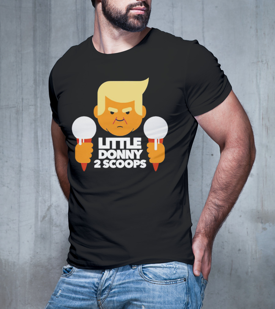 Little Donny 2 Scoops Ice Cream Character T-Shirt
