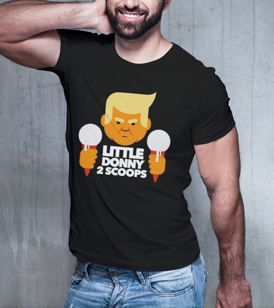 Little Donny 2 Scoops Ice Cream Character T-Shirt