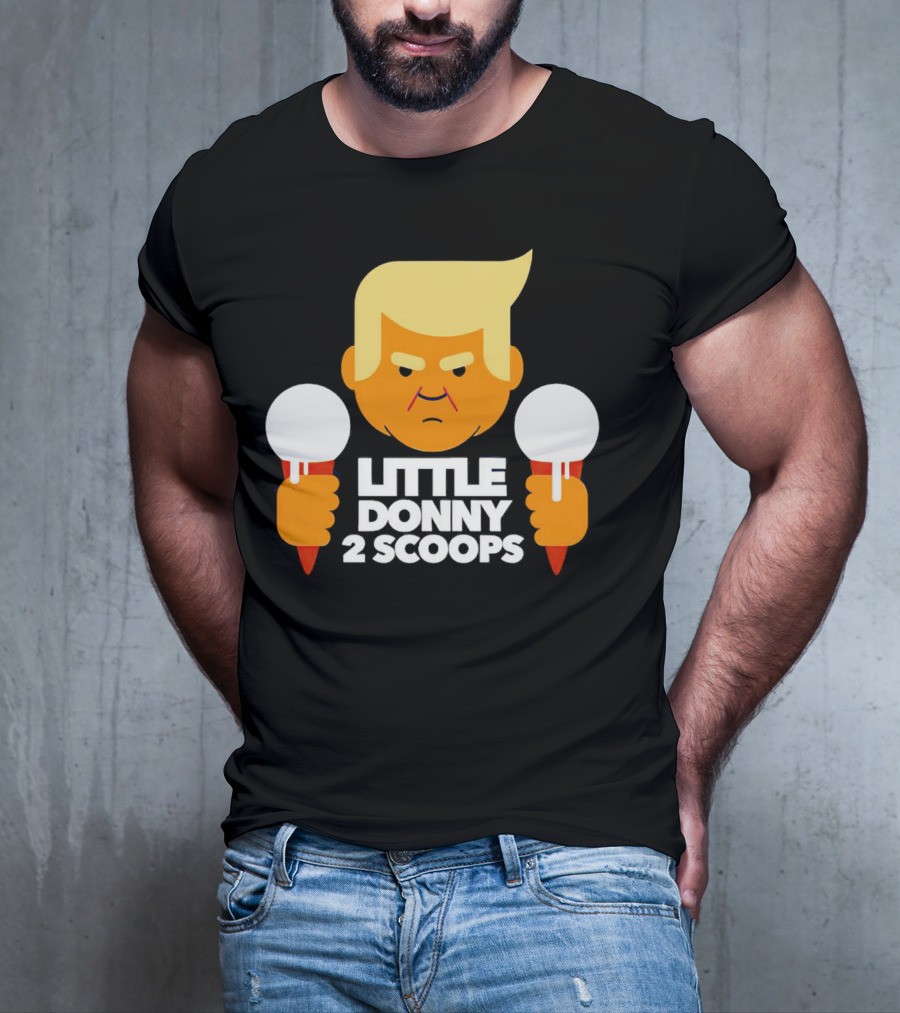 Little Donny 2 Scoops Ice Cream Character T-Shirt