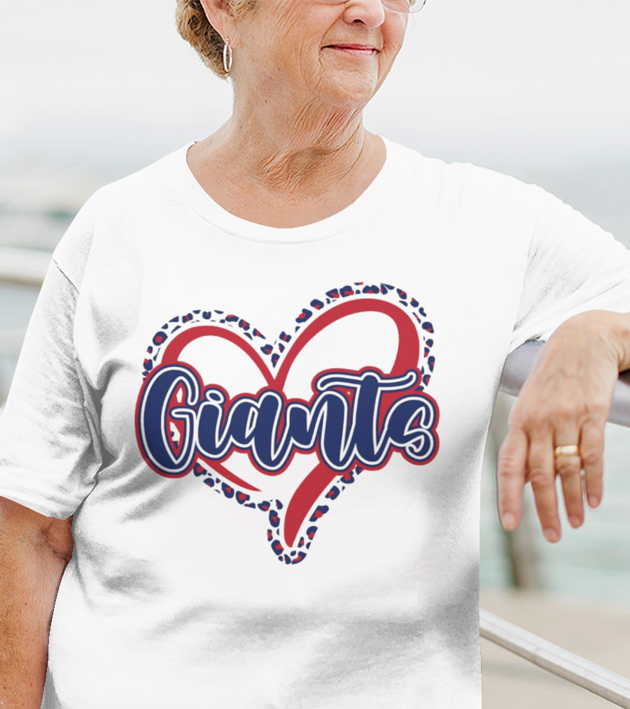 Giants Heart Leopard T-Shirt