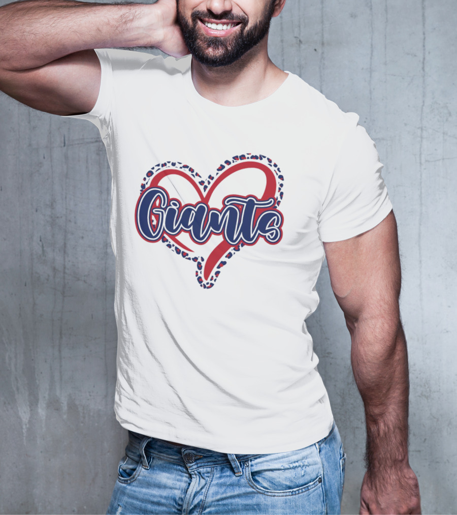Giants Heart Leopard T-Shirt