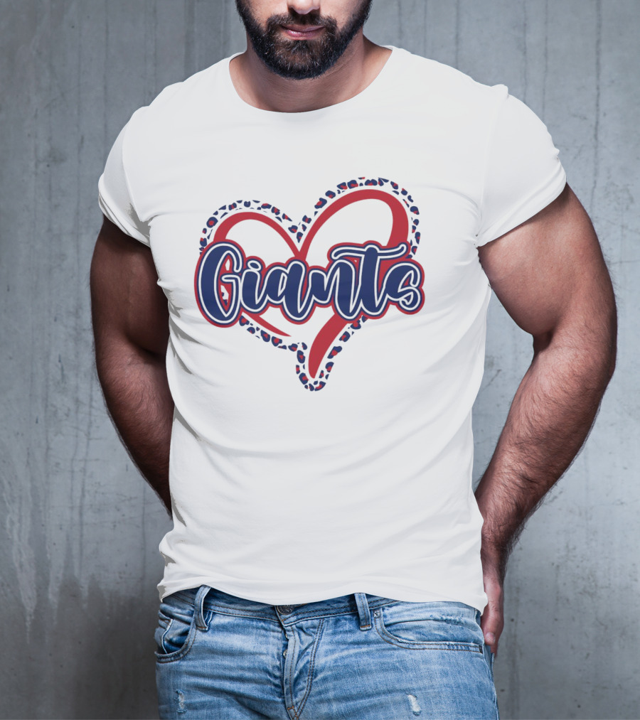 Giants Heart Leopard T-Shirt