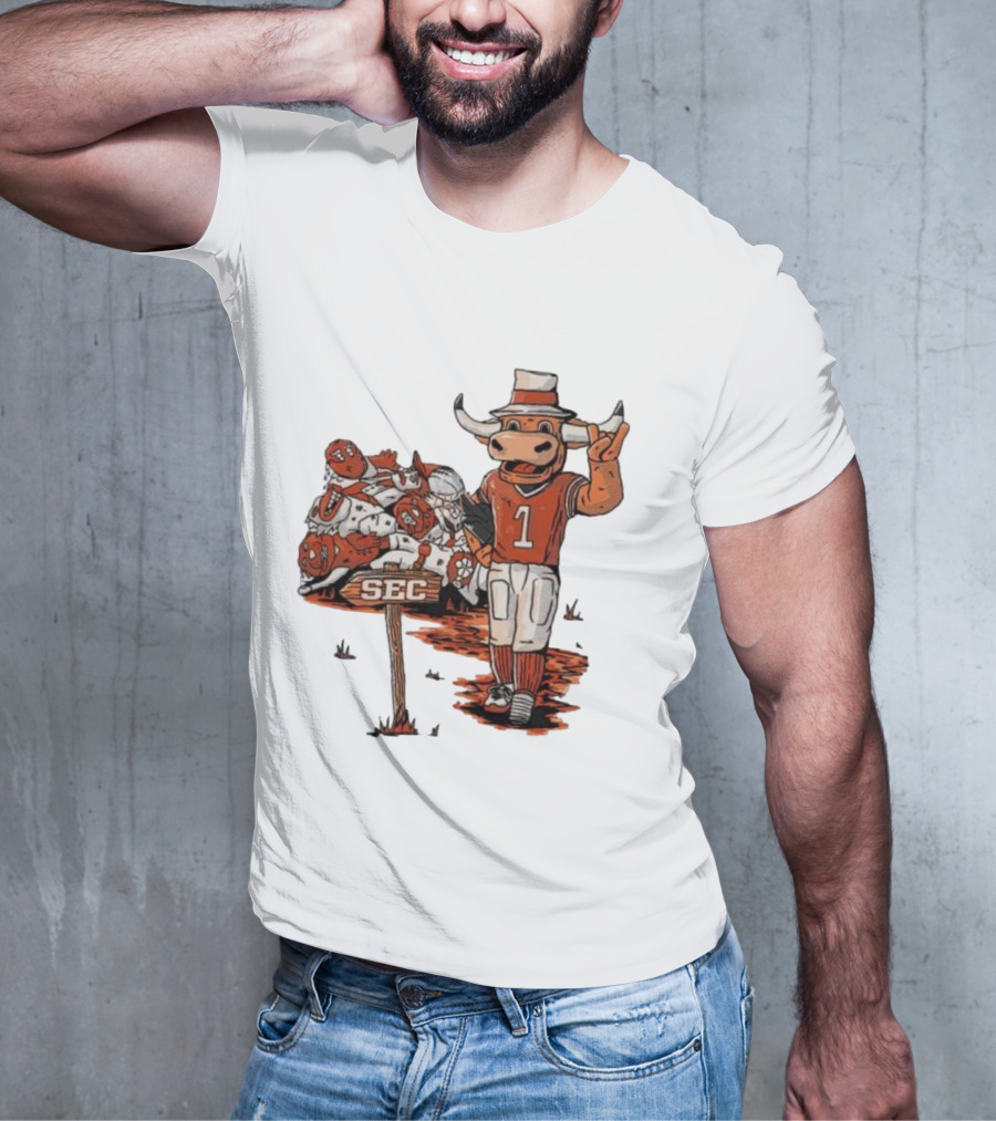 Texas Longhorns Mascot Celebrating SEC Victory T-Shirt