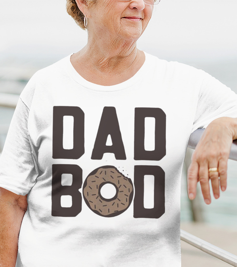 Dad Bod Donut Sprinkles Fun Playful T-Shirt
