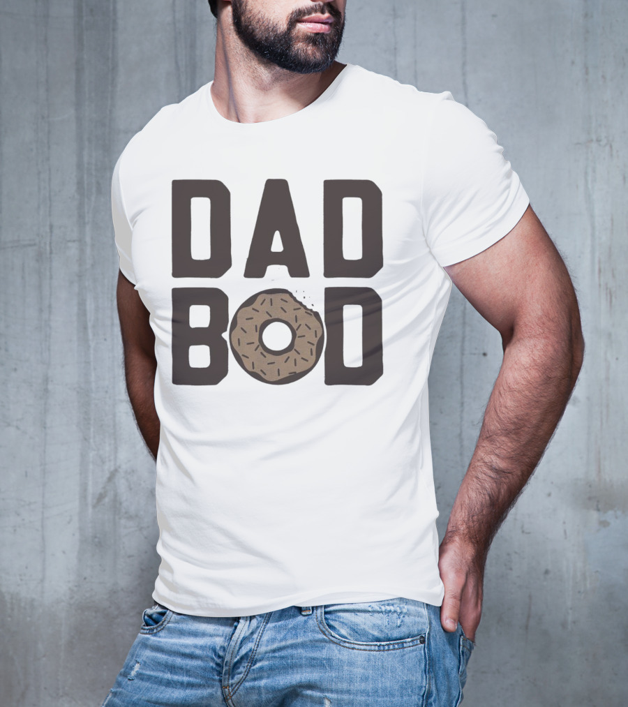 Dad Bod Donut Sprinkles Fun Playful T-Shirt