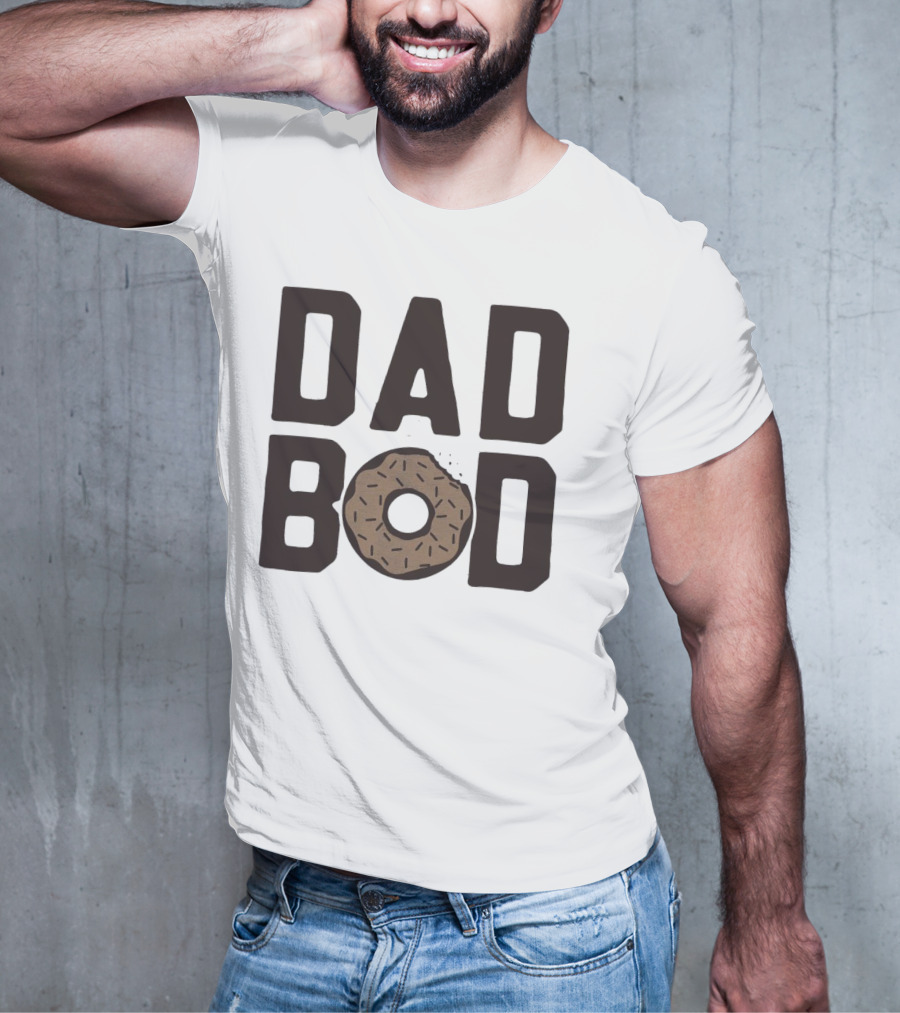 Dad Bod Donut Sprinkles Fun Playful T-Shirt