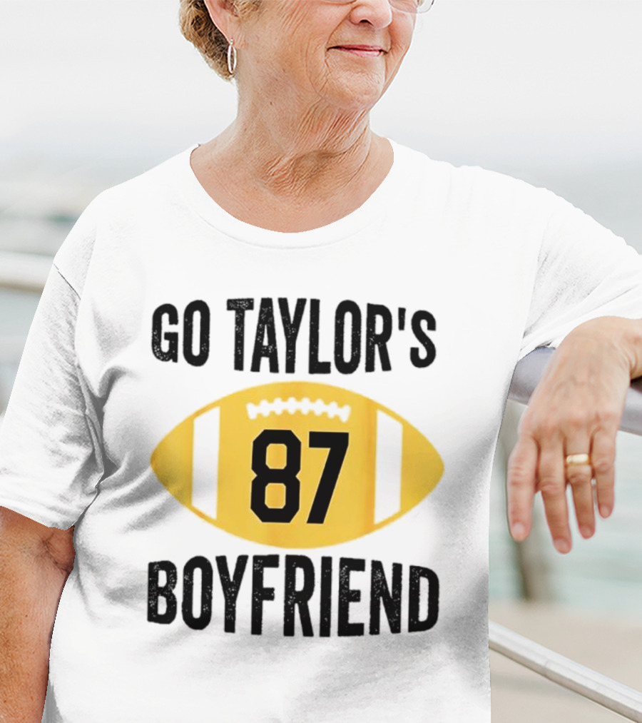 Go Taylor's Boyfriend 87 Football Game Day T-Shirt