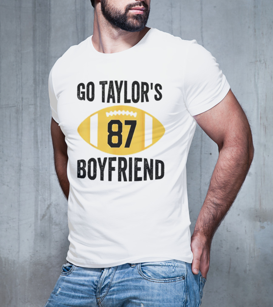 Go Taylor's Boyfriend 87 Football Game Day T-Shirt