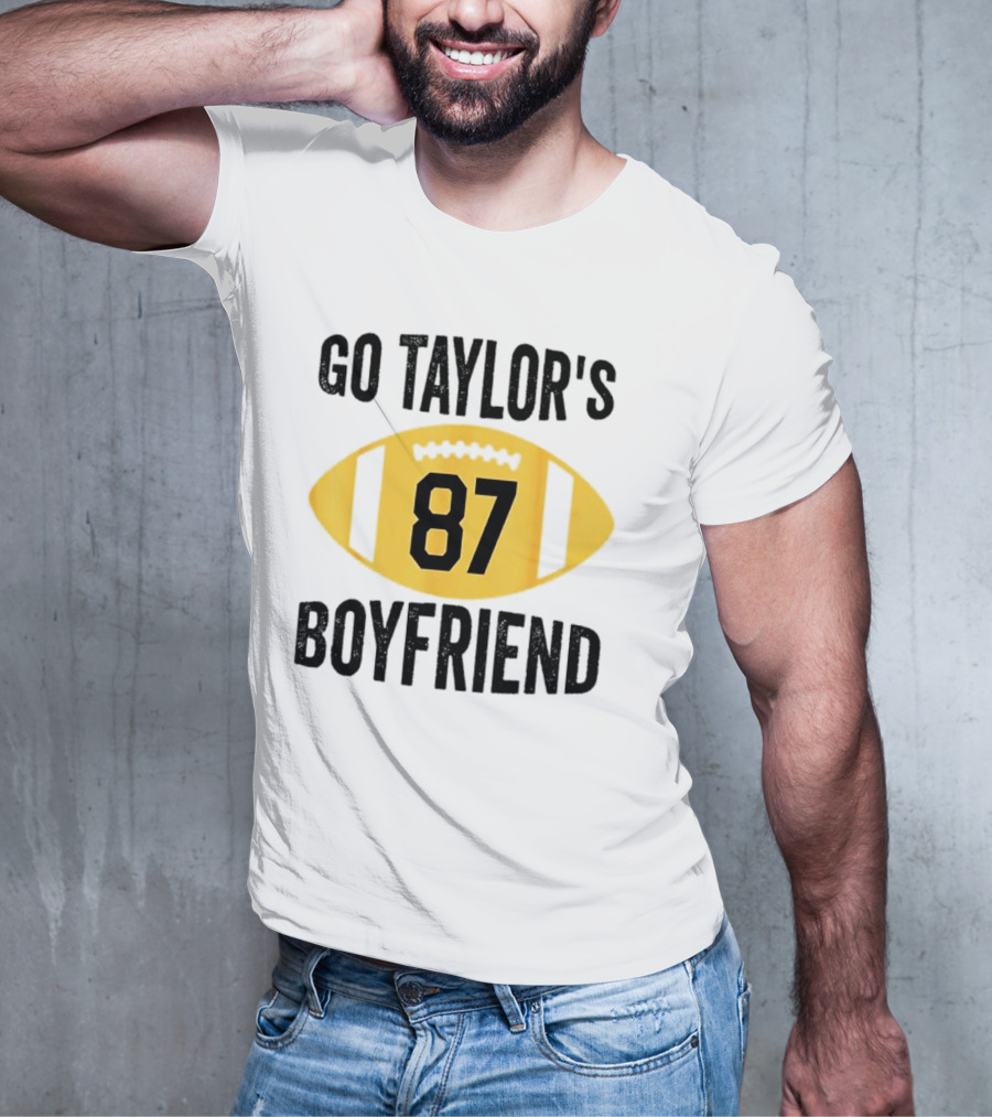 Go Taylor's Boyfriend 87 Football Game Day T-Shirt