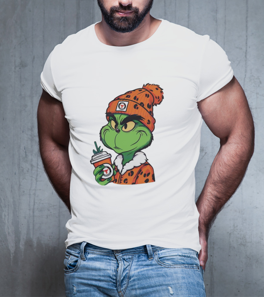 Grinch Boujee Texas Longhorns Cozy Coffee Lover T-Shirt