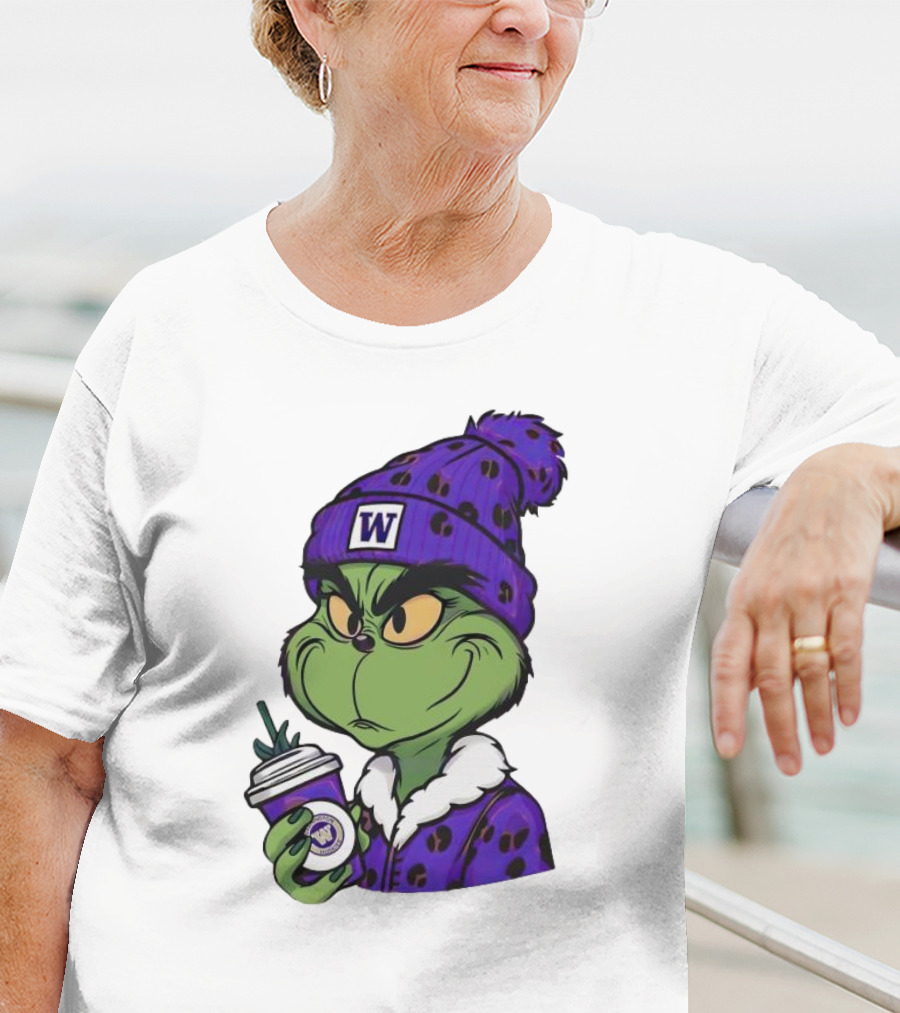 Grinch Boujee W Washington Huskies Coffee T-Shirt