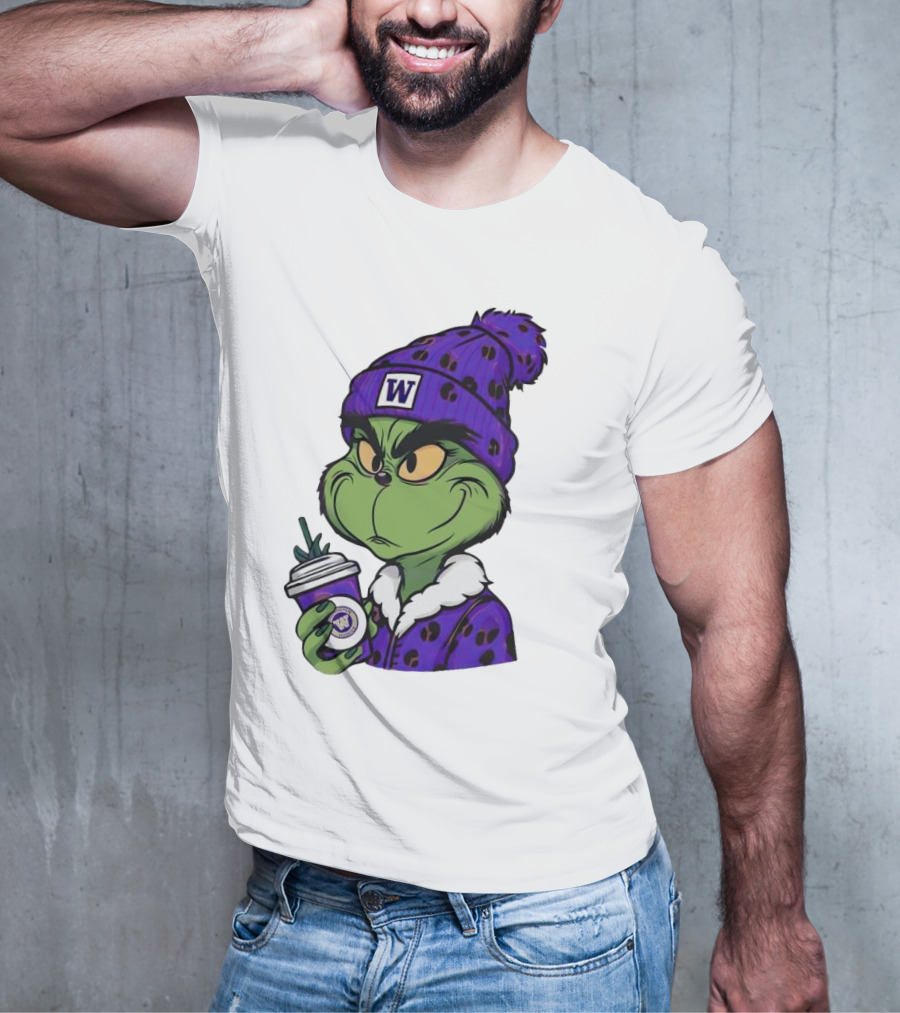 Grinch Boujee W Washington Huskies Coffee T-Shirt