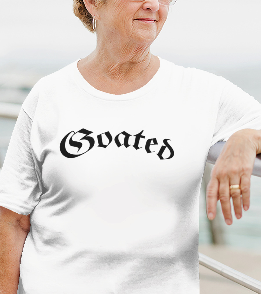 Ryan Clark Goated Blackletter Font T-Shirt