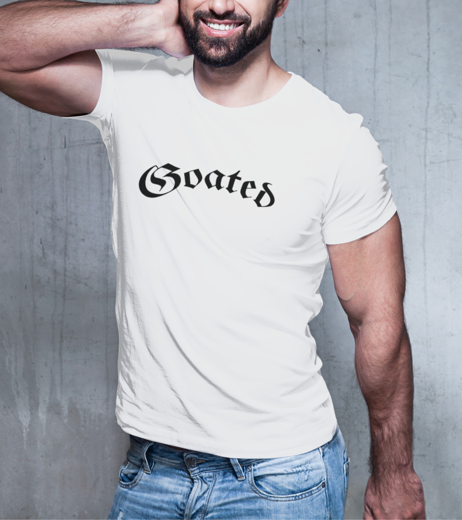 Ryan Clark Goated Blackletter Font T-Shirt