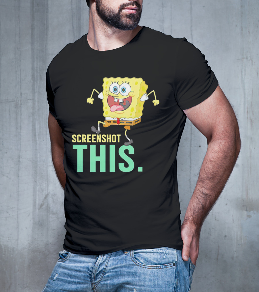 SpongeBob SquarePants Screenshot This Meme Joke T-Shirt