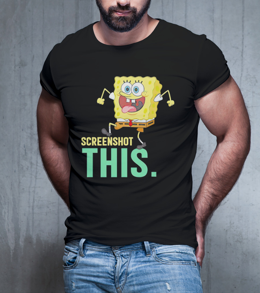 SpongeBob SquarePants Screenshot This Meme Joke T-Shirt