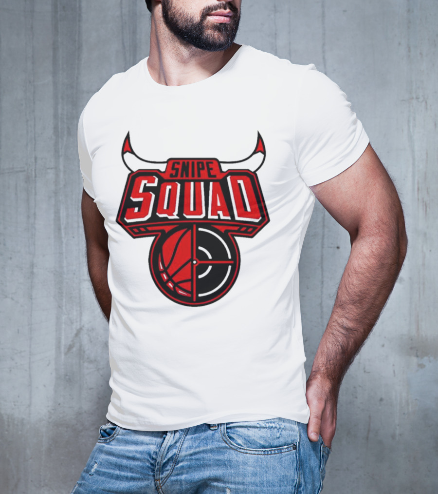Snipe Squad Bulls Inspired Basketball Target T-Shirt