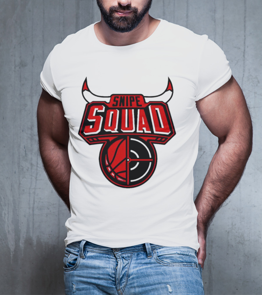 Snipe Squad Bulls Inspired Basketball Target T-Shirt